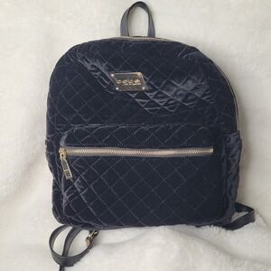 bebe maria velvet quilted mini backpack Black Fashion the Monaco boasts a smooth design of supreme luxury and cultured finesse Bebe Small Backpack - Bebe